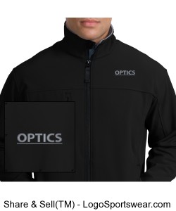 OPTICS Glacier Soft Shell Jacket Mens Design Zoom